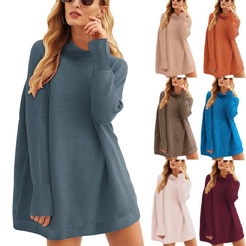Women’s Oversized Batwing Sleeve Turtleneck Sweater