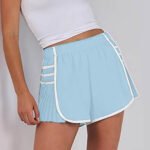 Women’s Quick-Dry Polyester Sports Shorts with Drawstring