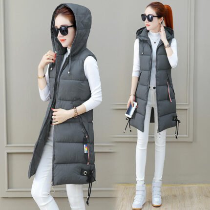 Women’s Warm Padded Stand-Collar Winter Vest