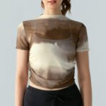 Women’s Mesh Breathable Quick-Dry Gym & Yoga Crop Top