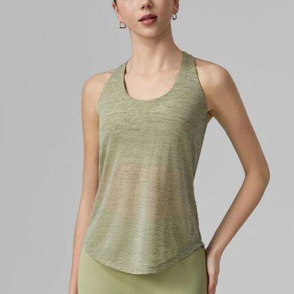 Women’s High-Impact Built-In Bra Backless Yoga Top