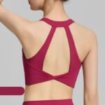 Women’s High-Support Fixed-Cup Twist-Back Sports Bra