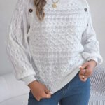 Girls’ Warm Handmade-Style Winter Knit Pullover Sweater