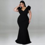 Women’s Plus-Size Elegant Long Summer Maxi Dress