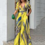 Women’s Slim-Fit Knitted Pencil Maxi Dress
