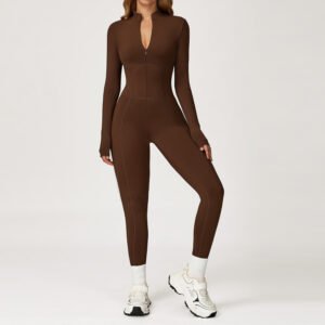 Women’s Nylon One-Piece Gym & Yoga Jumpsuit