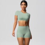 Women’s Ribbed Seamless 2-Piece Gym & Yoga Set