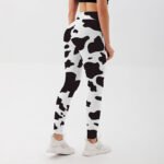 Women’s Cow Print High-Waist Yoga Leggings