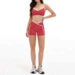 Women’s Plus-Size Halter Sports Bra & High-Waist Leggings Set