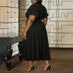 Women’s Plus-Size African Print Crop Top & Maxi Skirt Set
