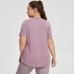 Women’s Plus-Size Breathable Yoga & Fitness Top