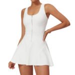 Women’s U-Neck Zipper Tennis Sports Dress