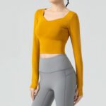 Women’s Seamless Long-Sleeve Gym & Fitness Top