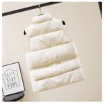 Women’s Lightweight Warm Puffer Vest with Stand-Up Collar
