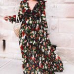 Women’s Elegant A-Line Ruffle Summer Maxi Dress