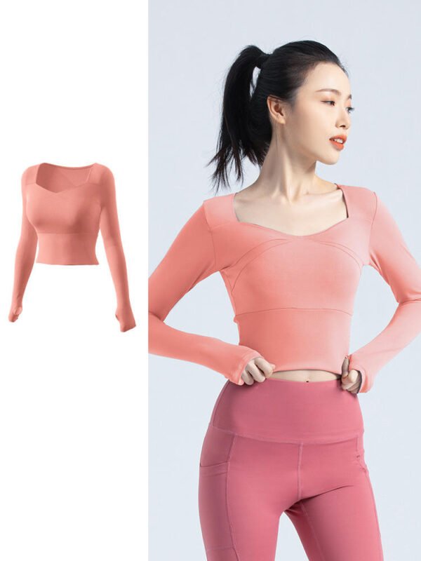 Women’s Seamless Long-Sleeve Gym & Fitness Top