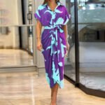 Women’s Plus-Size Polka Dot Print Summer Dress