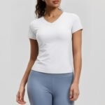 Women’s V-Neck Moisture-Wicking Gym & Yoga Top