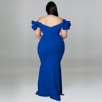 Women’s Plus-Size Elegant Long Summer Maxi Dress