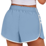 Women’s Quick-Dry Polyester Sports Shorts with Drawstring