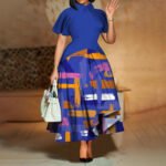 Women’s Loose-Fit African Print Dashiki Summer Dress