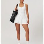 Women’s U-Neck Zipper Tennis Sports Dress