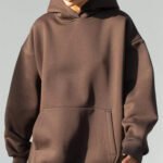 Women’s Solid Long-Sleeve Pullover Sweatshirt with Pocket
