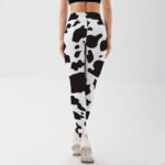 Women’s Cow Print High-Waist Yoga Leggings