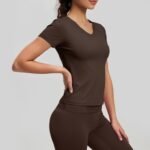 Women’s V-Neck Moisture-Wicking Gym & Yoga Top