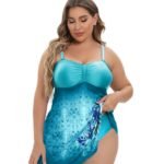 Women’s Plus-Size Printed One-Piece Swimsuit