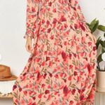 Women’s Elegant A-Line Ruffle Summer Maxi Dress