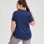 Women’s Plus-Size Breathable Yoga & Fitness Top