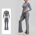 Women’s High-Waist Long-Sleeve Yoga Activewear Set