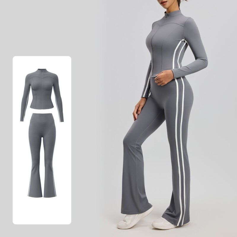 Women’s High-Waist Long-Sleeve Yoga Activewear Set