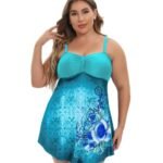 Women’s Plus-Size Printed One-Piece Swimsuit