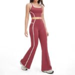 Women’s Color-Block Seamless Yoga & Fitness Set