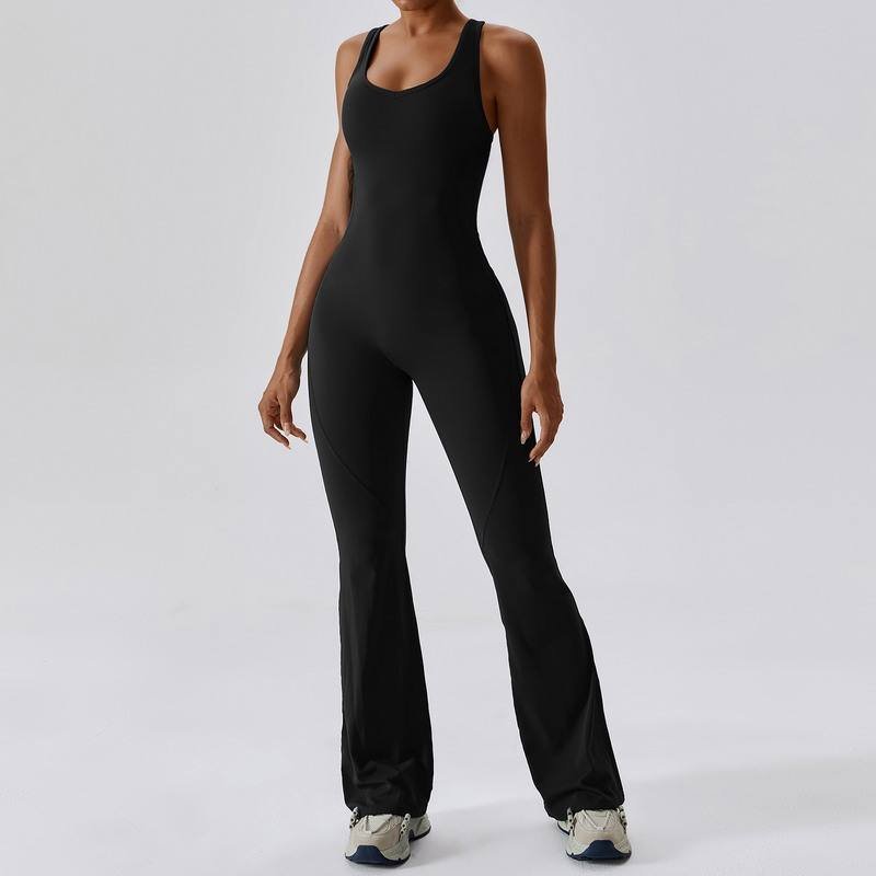 Women’s Soft Stretch Yoga & Fitness Jumpsuit