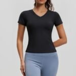 Women’s V-Neck Moisture-Wicking Gym & Yoga Top