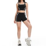 Women’s Color-Block Seamless Yoga & Fitness Set