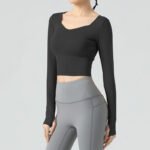 Women’s Seamless Long-Sleeve Gym & Fitness Top