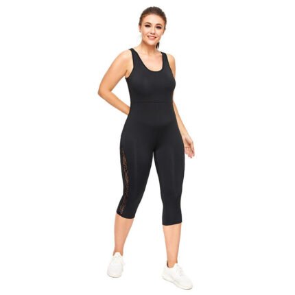 Women’s Solid-Color Quick-Dry Yoga & Fitness Jumpsuit