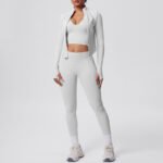 Women’s 3-Piece High-Waist Seamless Gym & Yoga Set