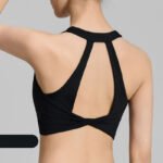Women’s High-Support Fixed-Cup Twist-Back Sports Bra