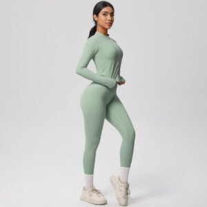 Women’s Ribbed Seamless 2-Piece Gym & Yoga Set