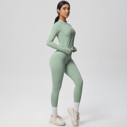 Women’s Ribbed Seamless 2-Piece Gym & Yoga Set