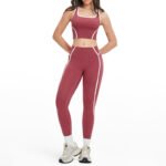 Women’s Color-Block Seamless Yoga & Fitness Set