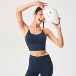 Women’s Cross-Back Padded Sports Bra Crop Top