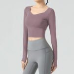 Women’s Seamless Long-Sleeve Gym & Fitness Top
