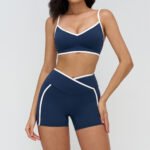Women’s Plus-Size Halter Sports Bra & High-Waist Leggings Set