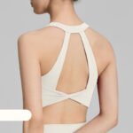 Women’s High-Support Fixed-Cup Twist-Back Sports Bra